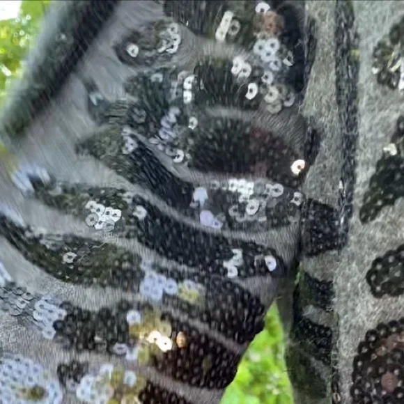 ❤️ Michael Kors   Sparkling Sequin sweater/dress   size L. Pl 37) - Picture 9 of 17